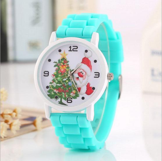 New Christmas tree Christmas elk Christmas snowman silicone female watches