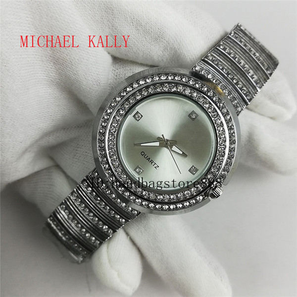 TOP!! Promotion Luxury with diamond women watches Luxury Brand MICHAEL KALLY Wholesale Quartz Wristwatches Female Clock