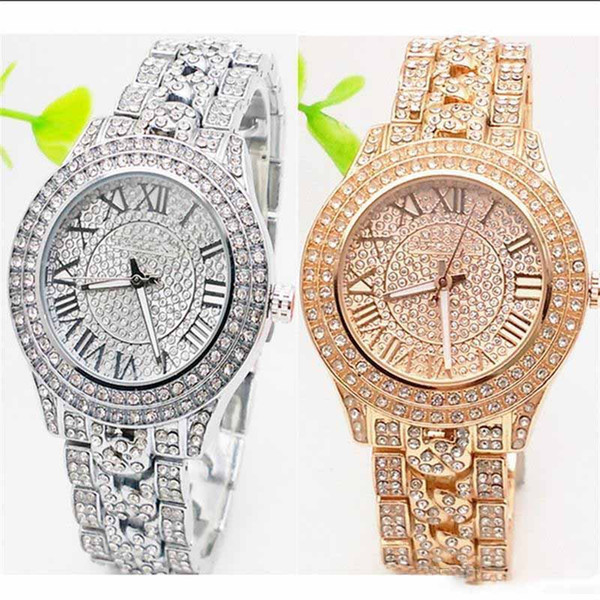 Rose Gold Casual Men Watch Dress Quartz Watches with Calendar Women Bracelet Style stainless steel band free shipping wholesale