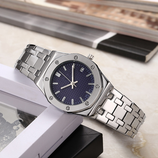 AAA Luxury Famous Ladies Quartz Watches High Quality Stainless Steel Silver Black Calendar Fashion Women's Watch free shipping