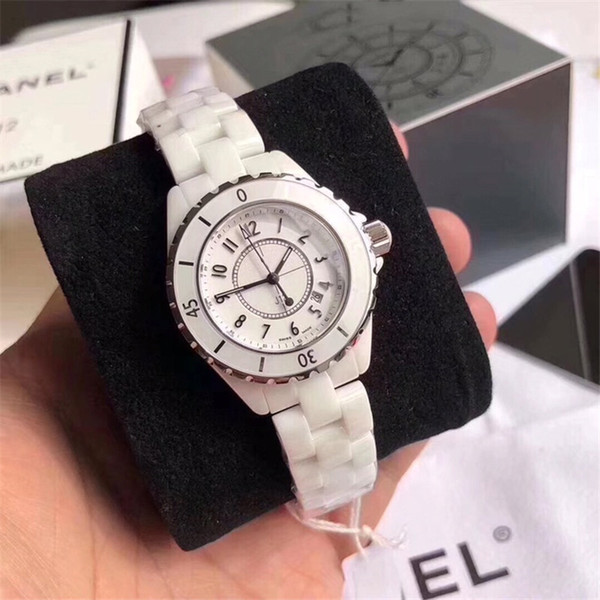 J12 fashion women brand watch business casual high quality ceramic quartz watch