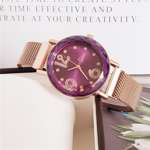 Hot sale luxury brand 34mm Round womens watch QUARTZ clock luxury watches classic fashion Relogio brand watches for femme