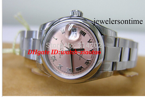 Luxury Watches Stainless Steel Bracelet New Automatic Ladies Watch Box/Papers Stainless Steel Women Luxury Watch