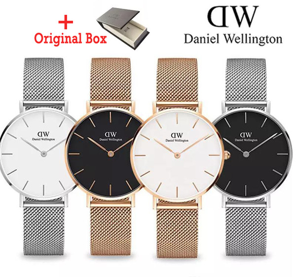 Brand Luxury Women's Watches Waterproof Rose Gold Stainless Steel Ladies Quartz Wristwatch Daniel Wellington dw fashion Leather watch