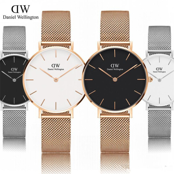 relojes 2018 New Wellington watches Women 32mm Luxury brand stainless steel watch rose gold fashion watch bracelet quartz wristwatch womens