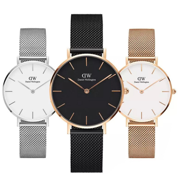 2018 top luxury brand mvmt women men rol fashion d&w stainless steel mesh style 40mm rose gold mens watches montre femme rel