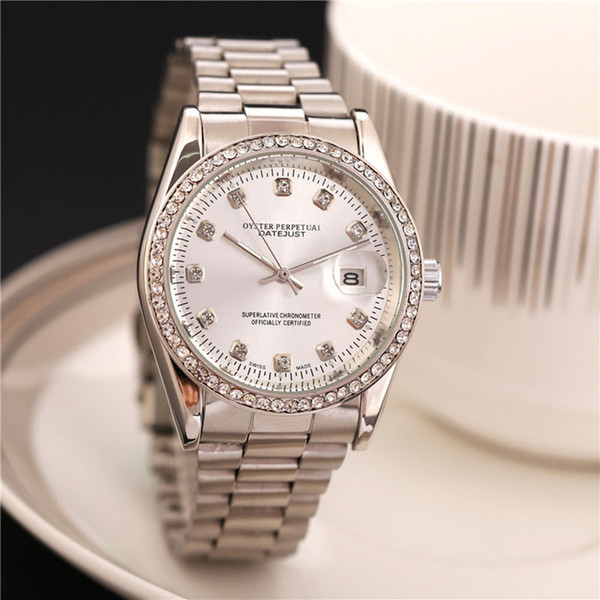 Luxury women watches Top Quality Master Full Stainless Steel diamond Automatic Mechanical WristWatches Gold Silver Automatic woman watch