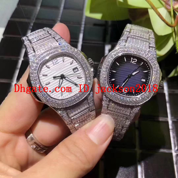 4 Style Luxury Watch Best Edition Nau-tilus Diamonds Bezel 316 Steel Sw*iss Quartz CAL.515-3 Movement 33mm Sapphire Lady Watch Watches