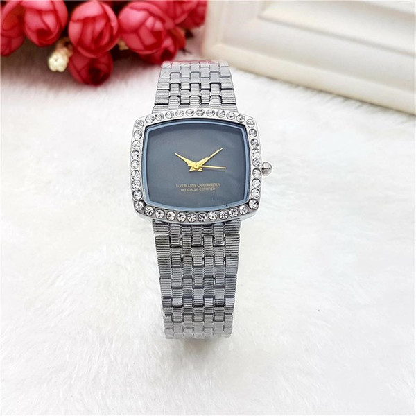 Ladies waterproof new square watch fashion trend leisure temperament student watch quartz watch steel band table