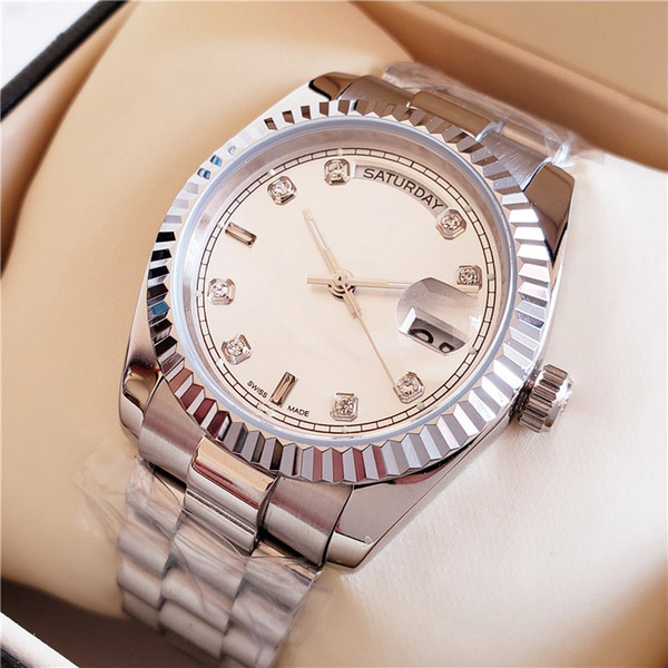 brand laides Luxury watches DAY DATE mechanical automatic 36MM diamond women royal oaks watch Full Stainless steel bezel band Wristwatch