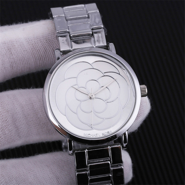 MK watch luxury brand watches Decorative pattern Stainless steel quartz watches new brand women watch Relogio wristwatches