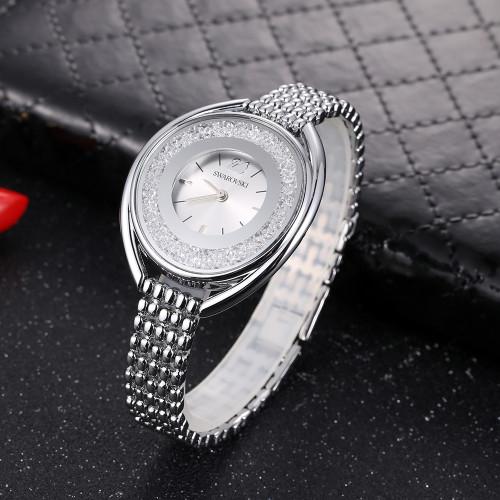 High-end big ladies luxury luxury watches ladies shiny rhinestone fashion watch brand watch leisure goose egg quartz watch dress clock