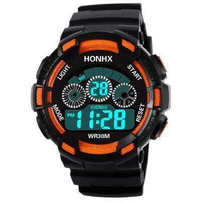 Hot children's life waterproof LED digital sports watch children's alarm clock date gift watch