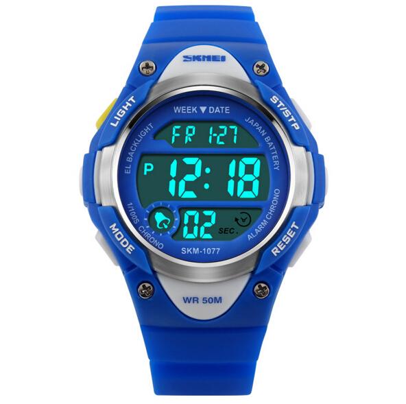 SKMEI Brand Children Digital Watch Kid Boy Girl Outdoor Baby Sport Watch LED Silicone Alarm Stopwatch Wristwatch Fashion Shock