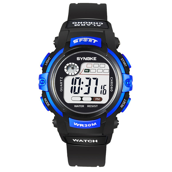 Mens LED Sports Cartoon Waterproof Wrist Luxury Watches Mix Colors Boys Girl's Children's Digital Reloj