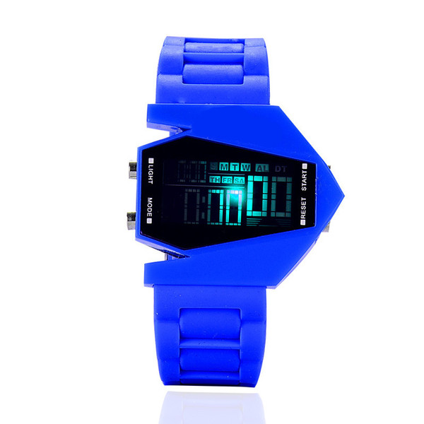 New Fashion Personality Students smart watch Colorful LED Fighter Watches Couples Children Electronic Watch Kid Watch Gift