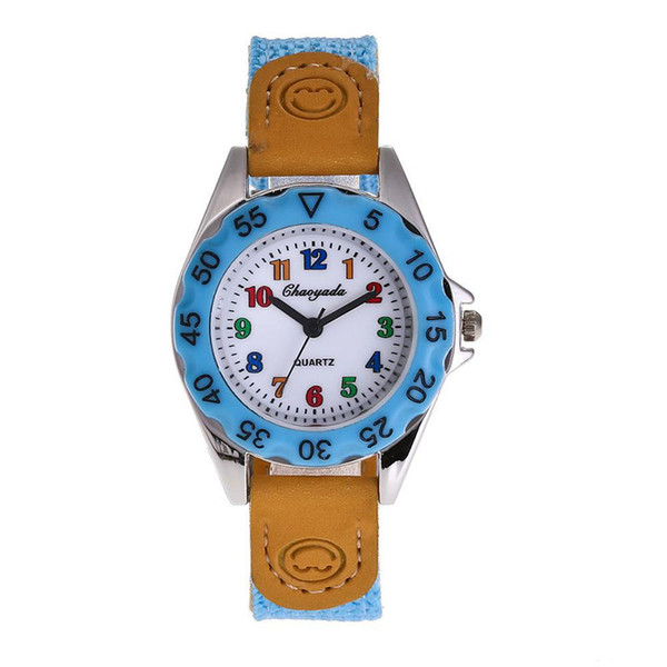 Unisex Outdoor Children Time Clock Candy Color Kids' Wristwatch Casual Sport Quartz Watch with Nylon Strap Best Birthday Gift Drop Shipping