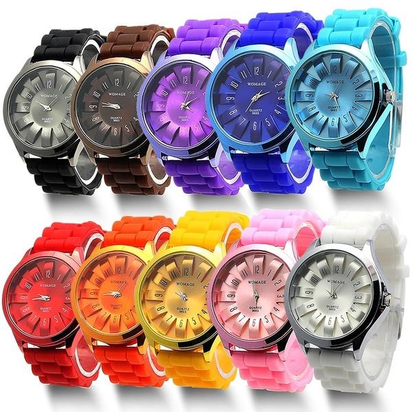 Sports Jelly Silicone Watch Quartz Sports Watch Slim Sunflower Petal Round Watch for Children Hot Sale