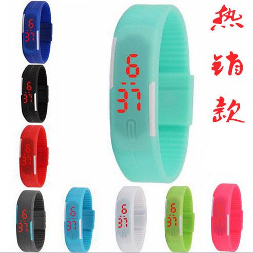 Manufacturers selling fashionable touch LED electronic bracelet watch children watch of wrist of outdoor sports