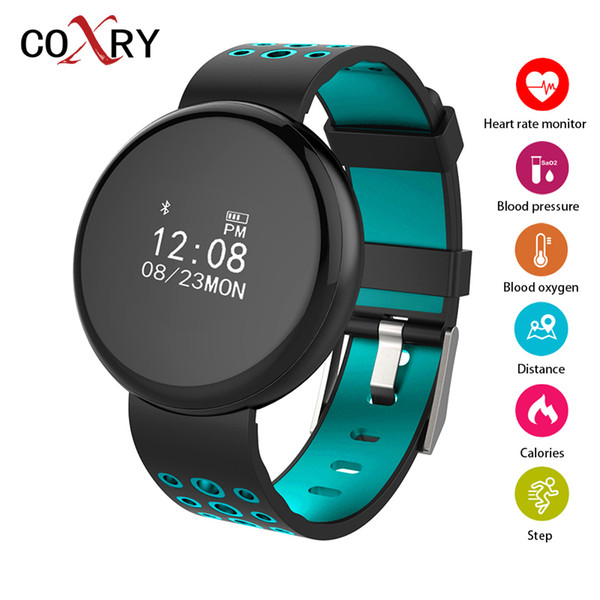 COXRY Fitness Smart Watch Women Bluetooth Smart Bracelet Blood Pressure Measurement Heart Rate Monitor Step Counter Sports Watch Y18110310