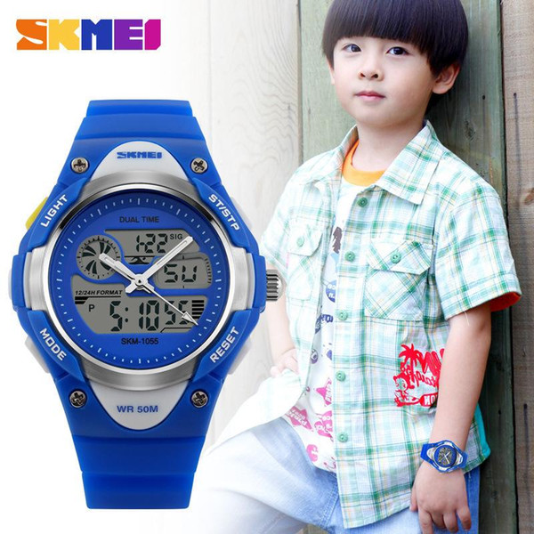 SKMEI Children Fashion Sports Watches LED Digital Quartz Watch Student Military Multifunctional Wristwatches Relogio Feminino 1055