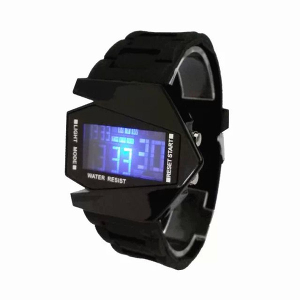 wholesale 2016 fashion creative digital clock Buzos hombre military color backlight clock fighter LED watch Sport Watch Male