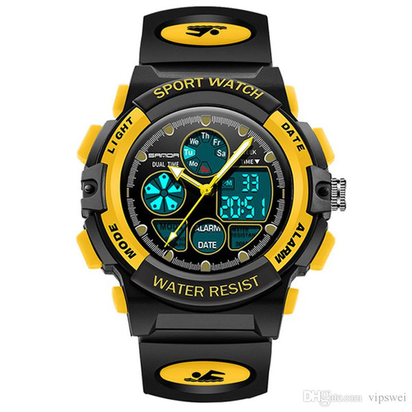 Kids Sports Digital Watch, Fashion Boys Girls Outdoor Waterproof Watches Children Analog Quartz Wristwatch Alarm clock calendar Stopwatch