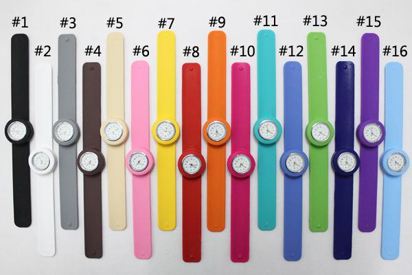 Free shipping New children size slap watch multicolor kids quartz Watch gift novel fashion watches DHL UPS TNT FedEx free shipping