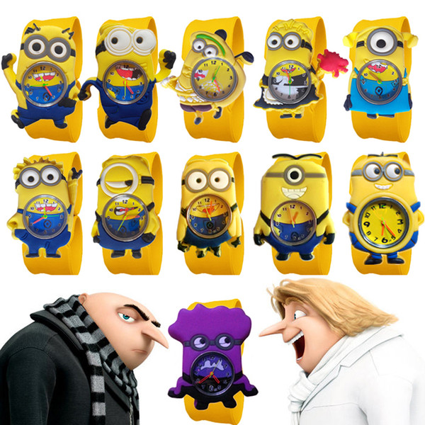 3D Cartoon Watches Wholesales Hot Sales Good Quality Slap Watch Boys Silicone Clap Wristwatch Baby Girls Boys Kids Watches