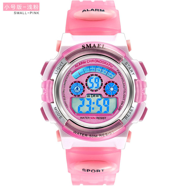 New SMAEL Children Watches Cute Kids Watches Sports Cartoon Watch for Girls boys Rubber Children's Digital LCD Wristwatches Reloj