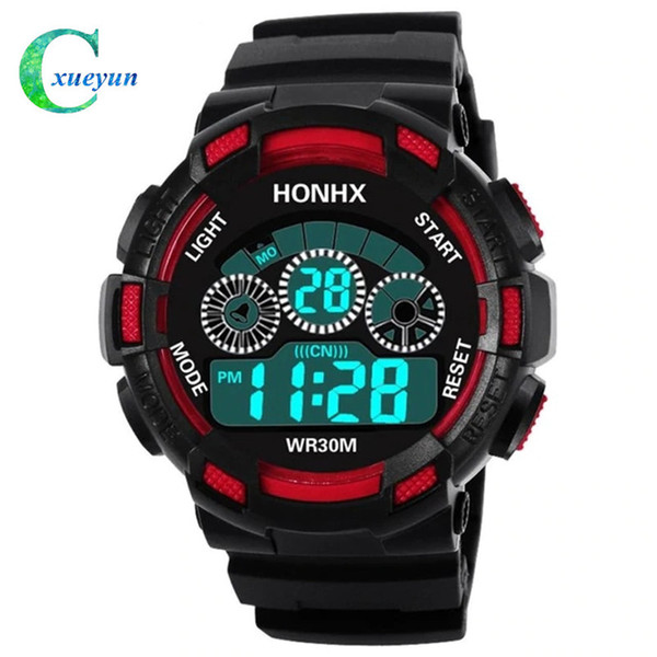 Hot Children Kids Watch Boys Life Waterproof Digital LED Sports Watch Kids Alarm Date Watch Gift reloj digital hombre Reloj Deportivo