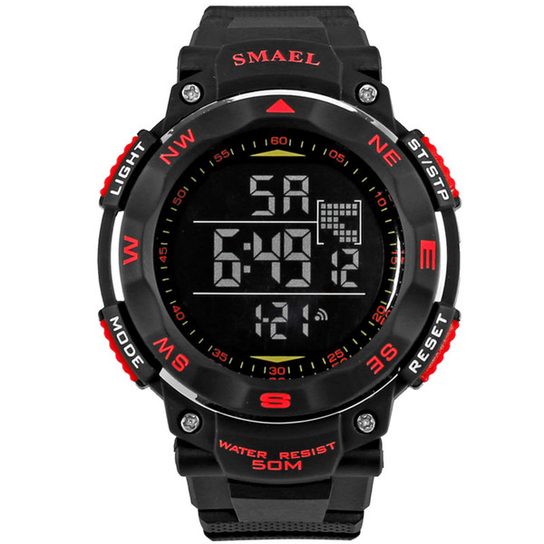 Teenagers studenchildren SMAEL LED Digital WristWatches Quartz Sport Watches Smart Clocks Fashion Cool Men Electronic Multi-function Watch