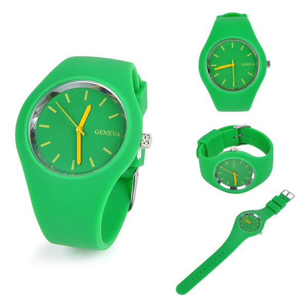 Foreign trade selling watches fashion watches slim Geneva GENEVA Ms. Factory direct fashion Hot Silicone Watch Students