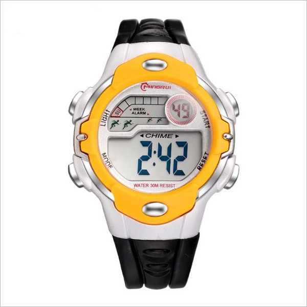 Children's Trend Electronic Watch Student Outdoor Sports Boy Waterproof Environmental Material Advanced Multi-function Digital Display Watc