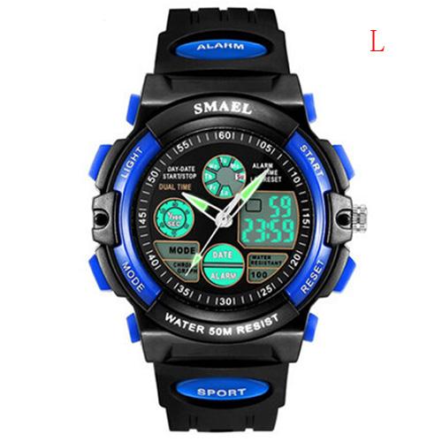 BRW Children LED Display Digital Watch 50M Waterproof Kids Sports Watches Multifunction Quartz Boys/Girls Students Wristwatch