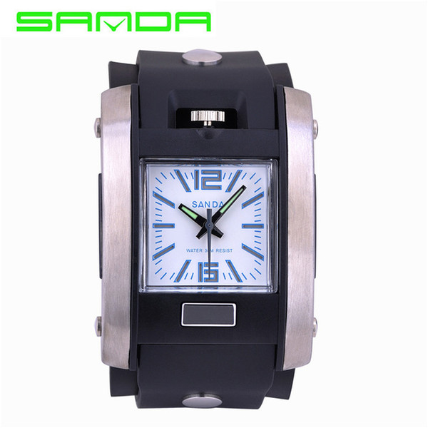 2018 New Sanda 350 Brand FashioChildren's Army Led Display Wristwatches Casual Waterproof Outdoor Sports Watch Candy Color Boy Gift