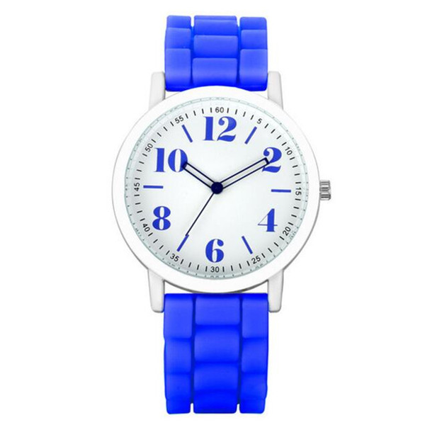 Children's silicone sports watch student fashion quartz watch rainbow jelly female table a generation special offer