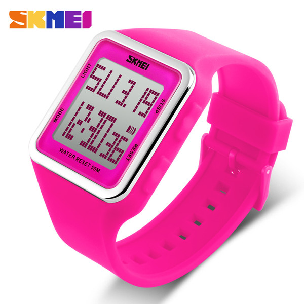 SKMEI Outdoor Sports Watch Women Men Children Digital LED Alarm Chrono Water Resistant Calendar Wristwatch for Kids Gift 1139