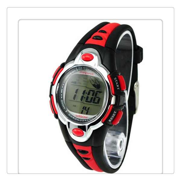 Kids Watches Flash Lights 50m Waterproof Chronograph Digital Sports Watch Black Red Yellow Color High Quality