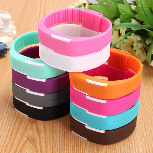 Fashion candy and jelly LED touch Bracelet personality Sport Watch