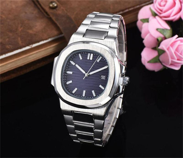 Foreign Trade Hot Sale Men's Quartz Watch Luxury Men's Watch High Quality Stainless Steel Strap Nautilus Sport Men Quartz Watch