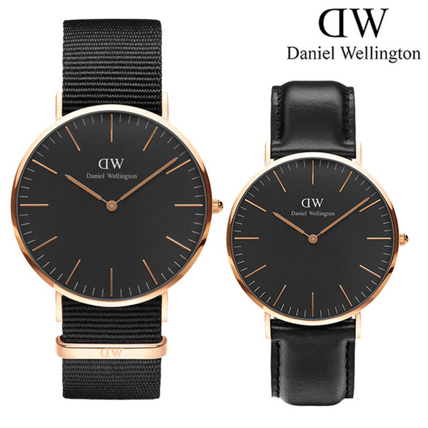 New fashion Mens womens Daniel W watches 40mm Men watches 36 Women Watches Luxury Quartz Watch Relogio Feminino Montre Femme Wristwatches