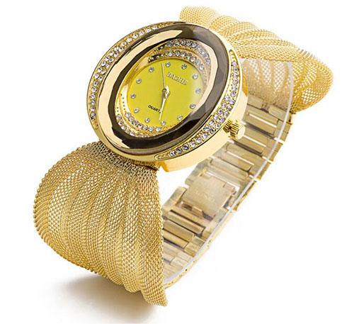 AAA quality hot sale women's watch Europe and the United States luxury bright diamond mesh band bracelet women's fashion quartz wristwatch