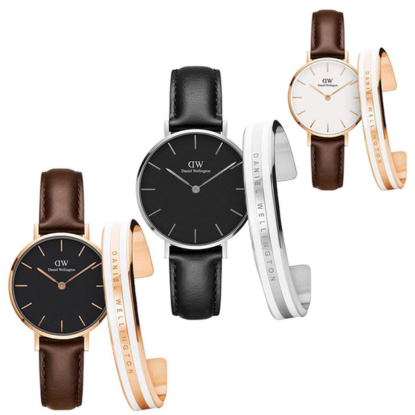 New fashion men Daniel Wellington watch leather strap business casual brand 32MM 40MM men and women quartz DW watch bracelet