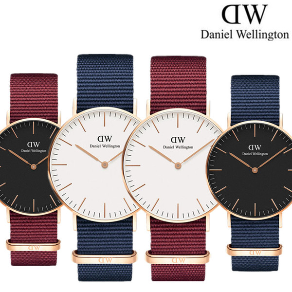 2019 Man New Daniel Wellington DW Watches 40MM And 36MM Women Quartz Watch Female Clock Relogio Montre Femme unisex watch bands wholesalers