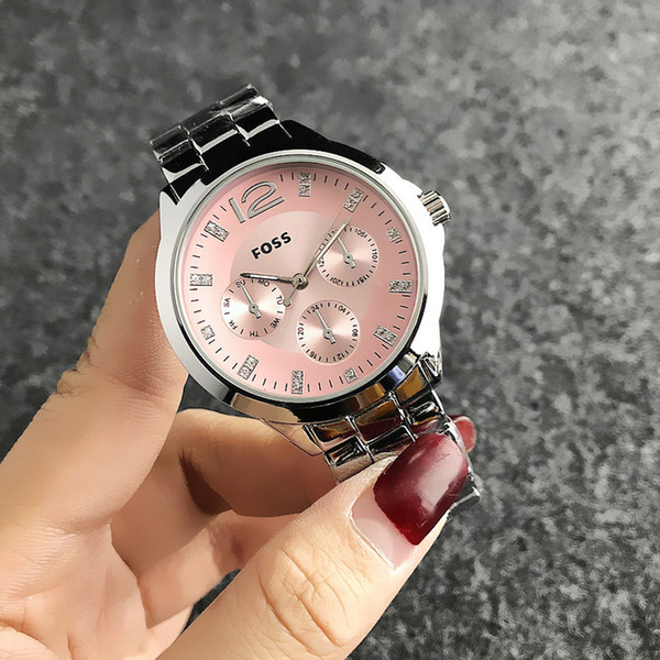 Fashion Wrist watch FOSS Brand Women's Girl style metal steel band quartz watches FO 03