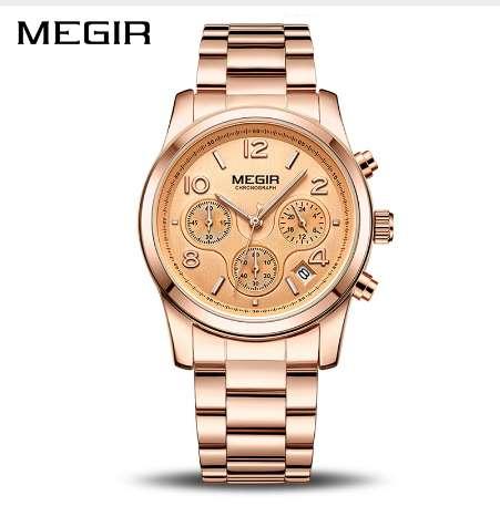 MEGIR Luxury Quartz Women Watches Relogio Feminino Fashion Sport Ladies Lovers Watch Clock Top Brand Chronograph Wristwatch 2057