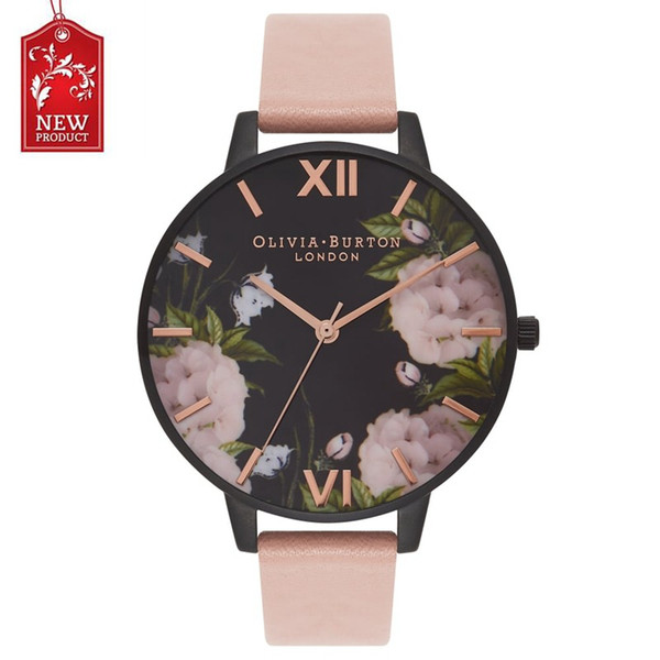 2019 New Brand olivia burton Quartz Watch lovers Watches Women Men Dress Watches Leather Dress Wristwatches Fashion Casual Watches