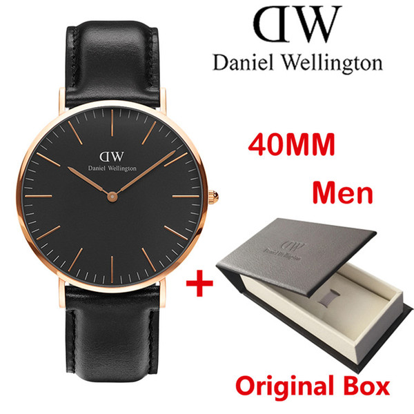 New DW Daniel Original Box Dress Watches high quality AAA 40mm Men's Women 36MM DW Luxury Brand Casual waterproof quartz watches