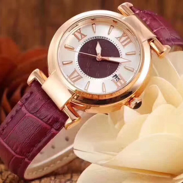 Luxury Brand Lady watch dress High Quality Quartz Wristwatch leather strap rose gold Exquisite female watches for women girl Christmas gift